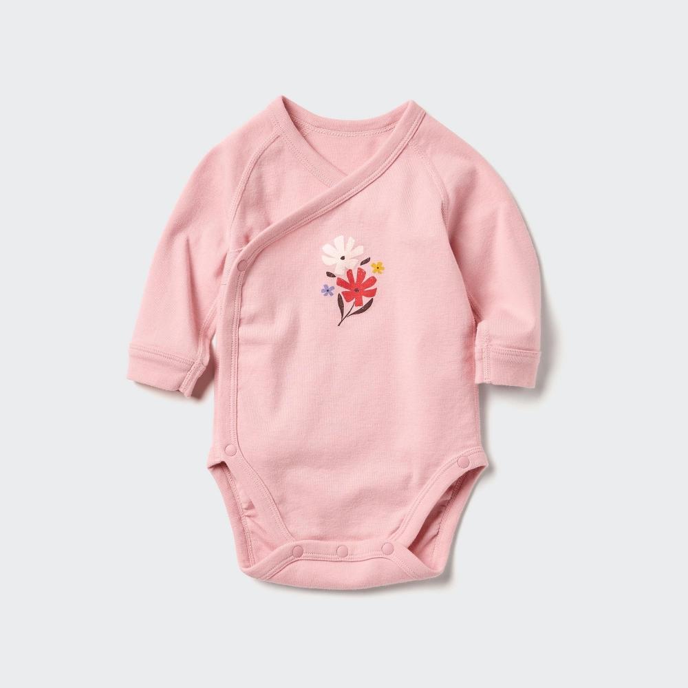 

Uniqlo Bn Joy Of Print Боди с длинным рукавом с принтом 11 PINK/BABY 60