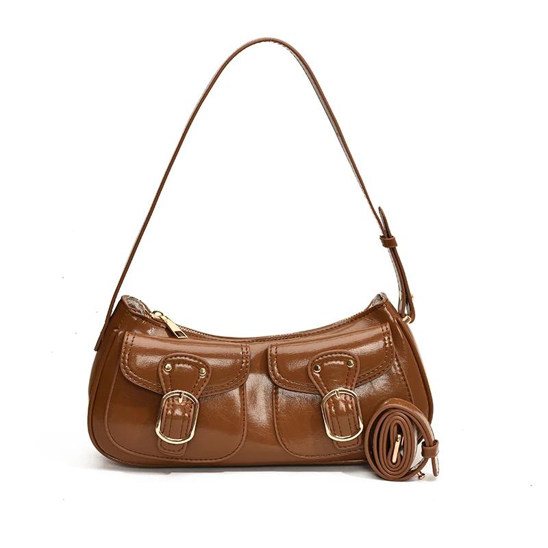 

Твердые сумки через плечо для женщин, новые дизайнерские модные роскошные твердые женские сумки из искусственной кожи, корейские сумки под мышкой