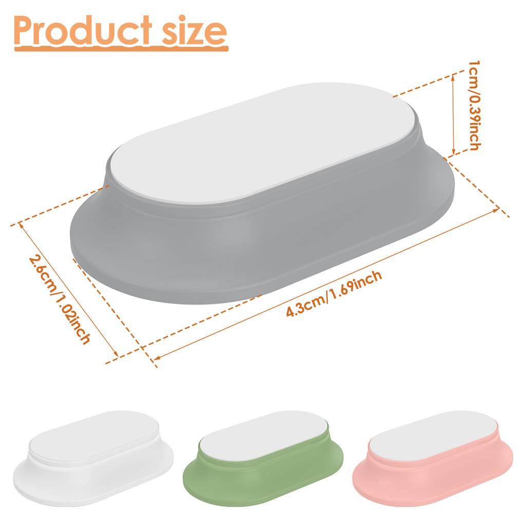 4Pcs Magnetic Remote Control Holder Wall Mount Hole Free Self Adhesive TV Remote Silicone Holder Household Goods Storage