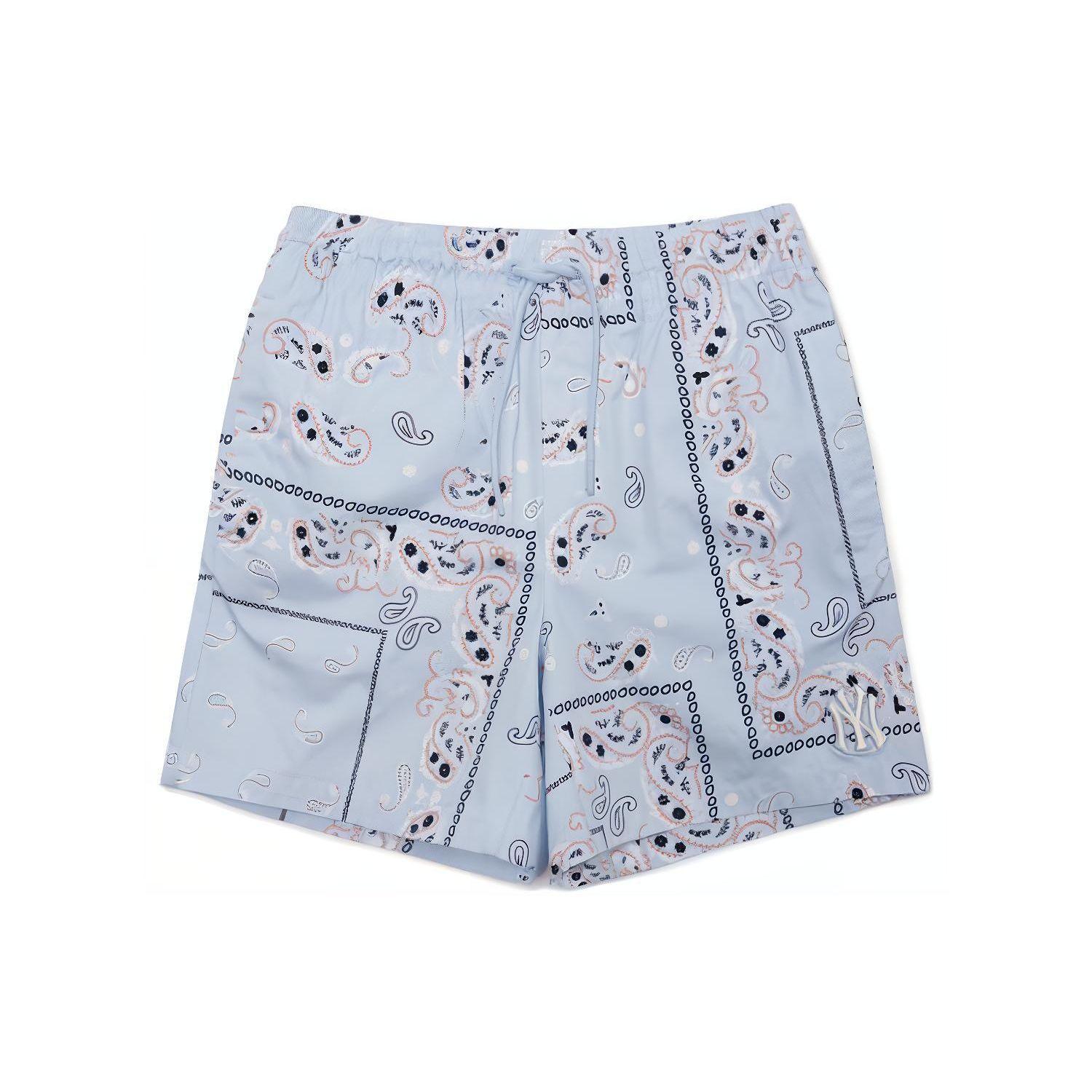 MLB Kids New York Yankees Cashewbloem Geweven Middelhoge Casual Shorts Unisex shorts Lichtblauw 3ASMP0223-50BLL L