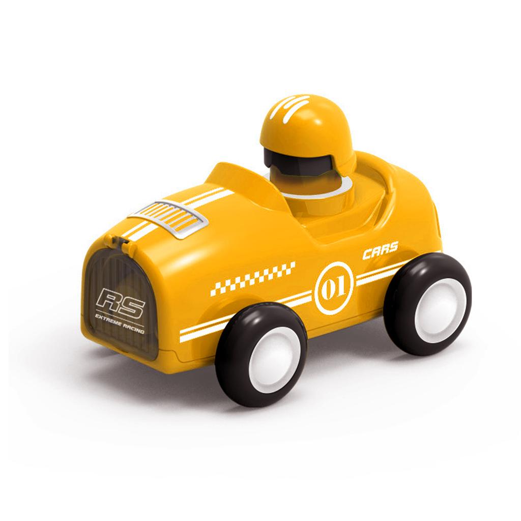 Children's Little Yellow Duck Ejection Inertia Car Children's Baby Puzzle Boys and Girls Toy Car