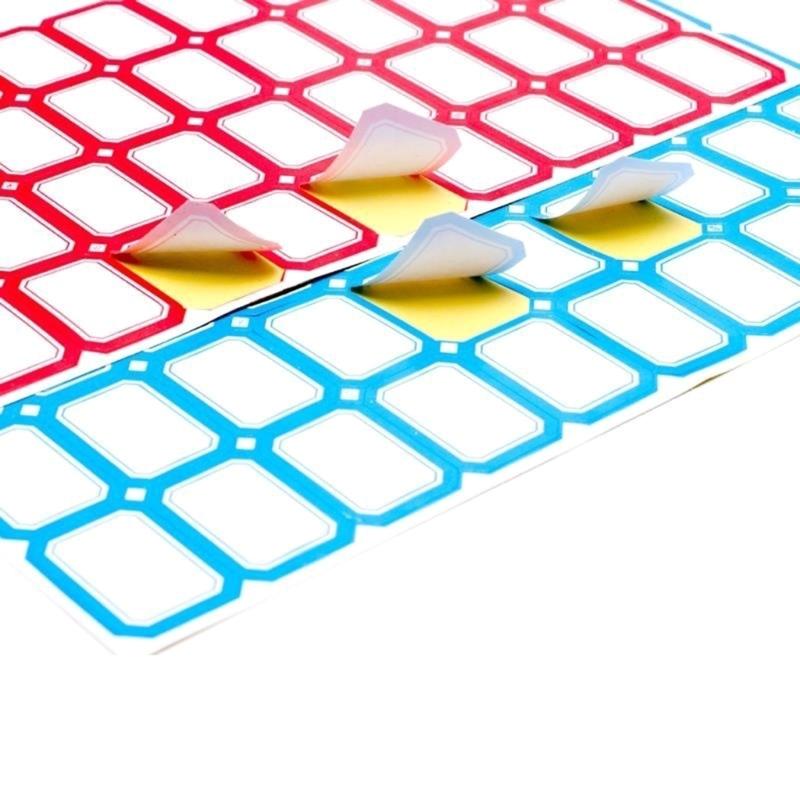 50 Sheets Writeable Labels Sticker Small Blank Sticker for Envelopes File Folders Jars Boxes School Office Kitchen