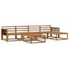 Outdoor Sofa Set 6 Pcs Natural Solid Acacia Wood