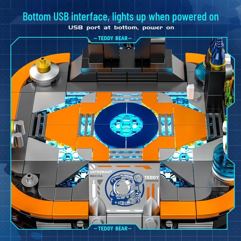 Jihu Teddy Overload Space Bear Astronaut Building Blocks Toy Set