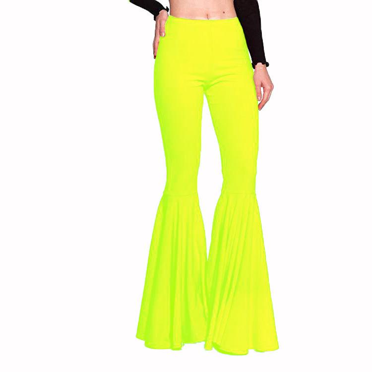 

High-Waisted Flare Mermaid Skirt Extra Extra Large неон зелений колір