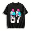 Baseball No.67 Ice Cream Print Casual Short Sleeve T-Shirt Pure Cotton T-shirt