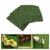 6 Pack Chicken Nesting Pads, Washable Thicken Artificia Grass Nesting Box Liners Reusable Hens Bedding Artificial Grass Rug Carpet Fake Synthetic Turf