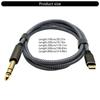 Universal USB Type C To 6.5mm TRS Adapter Cable Studio Grade Signal Transmission Wire Line for Tablet Computer