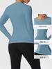 European & American Autumn/Winter Long Sleeve Yoga Top - High Elastic, Quick-Dry, Bare Feel, Round Neck Fitness T-Shirt