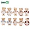 1-20 PZ Orsetto Peluche Carino Indossa Vestiti Portachiavi di Coppia Portachiavi con Ciondolo Orsetto Cartone Animato Portachiavi Decorazione Forniture Regali per Bambini