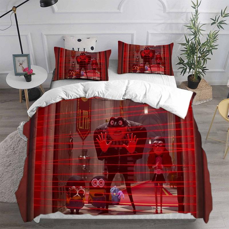 Despicable Me 4 Bedding Sets Comforter Quilt Bed Cover Duvet Cover Pillow Case 2-3 Pieces Sets Kids Adult Size