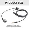 Single Side Earphone 3.5mm Cord with Volumes Control Microphones Earbuds for PC/Mobile Phone Connection