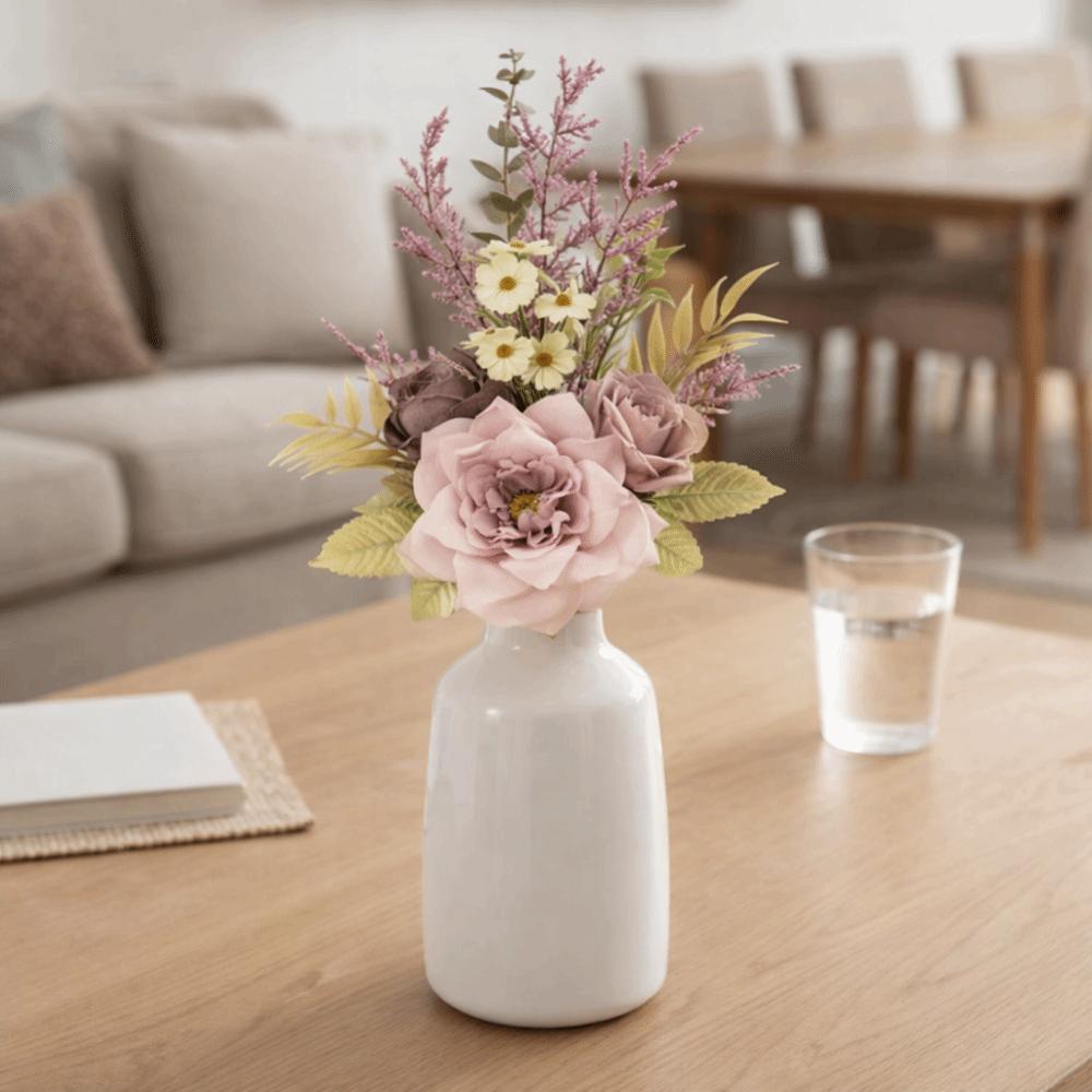 Lifelike Artificial Flower Bouquet Real Touch Simulation Rose Flower  Garden Party