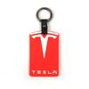 CGYJL1 3D Design Highlight Key Card Holder Silicone Protector Cover Keychain for Tesla Model 3 Model Y Accessories