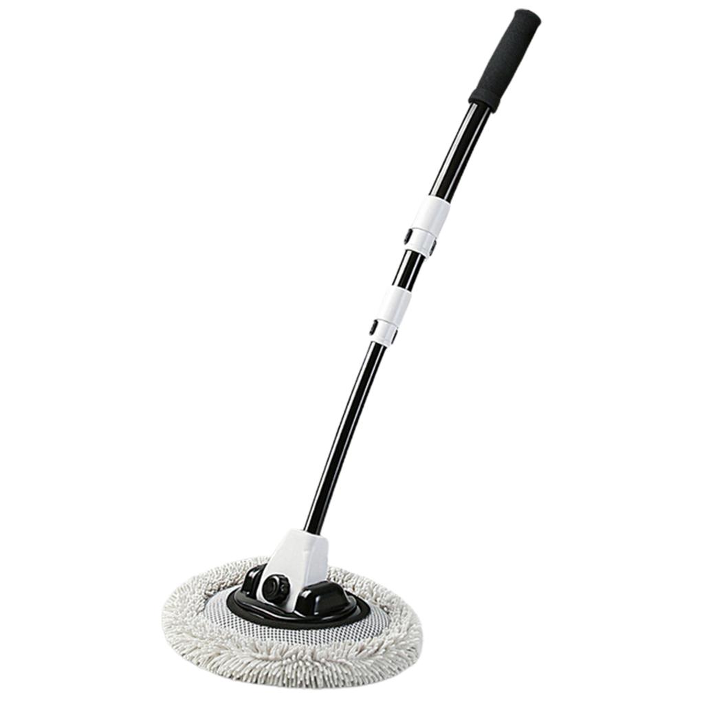 Щетка для мытья автомобиля из микрофибры шенилла, 3-секционная, изогнутая, телескопическая, для чистки дверей, подоконников, ветровых стекол, мытья грузовиков