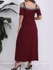 Summer New Women's  Off-Shoulder Strap Fashion High-Slit Dress for Women