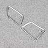 RUIQ Toyota New Prius 60 Series Dedicated Interior Front Upper Air Conditioning Ring Garnish Air Vent Panel (Satin Silver)