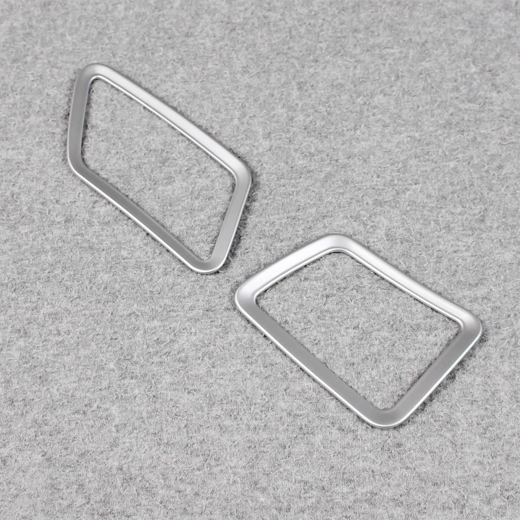 RUIQ Toyota New Prius 60 Series Dedicated Interior Front Upper Air Conditioning Ring Garnish Air Vent Panel (Satin Silver)