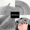 Berretto autunnale e invernale  cappello caldo in lana  Donna  Femminile Caldo Versatile cappello a zucca