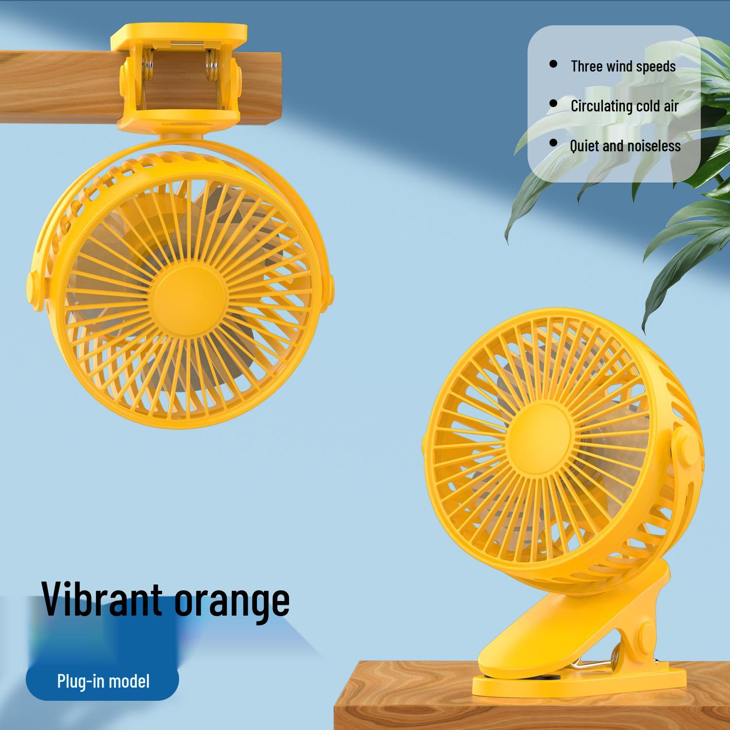 

Portable Rechargeable USB Mini Fan - Silent for Home, Office & Dorm Standard Size