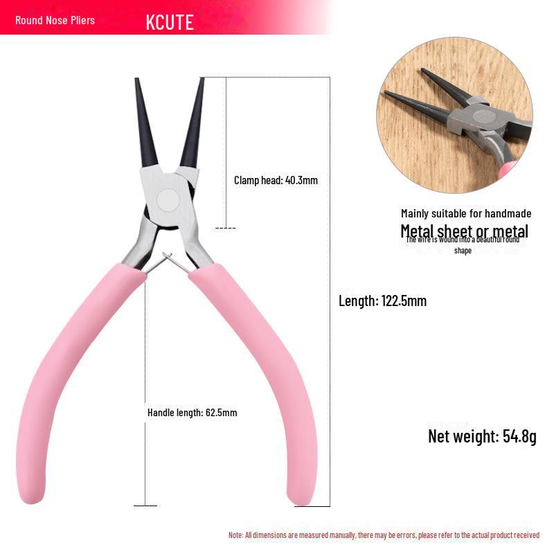 5-Inch Needle Nose, Round Nose, and Electrician Wire Stripping Pliers - Perfect for Handmade DIY Jewelry and Wiring Projects.