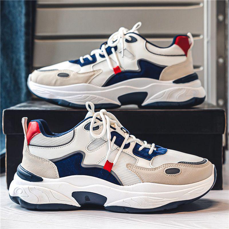 

Мужские летние легкие сетчатые кроссовки для бега с увеличенной высотой подошвы Default Option