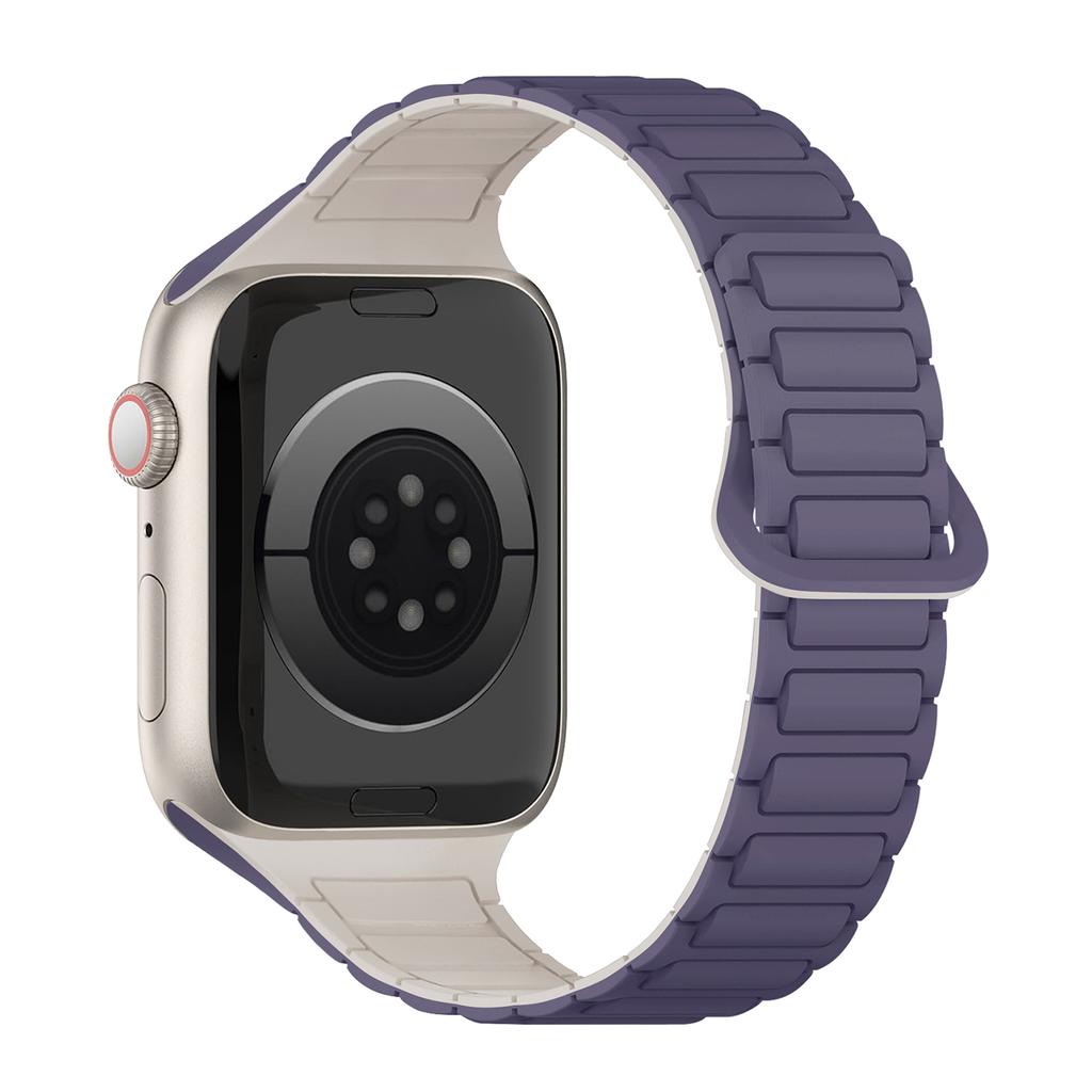 Magnetic Silicone Strap for Apple Watch Ultra 3 Band 49mm 46mm 42mm 45mm 44mm 40mm Bracelet Correa IWatch Series 11 10 9 8 7 SE