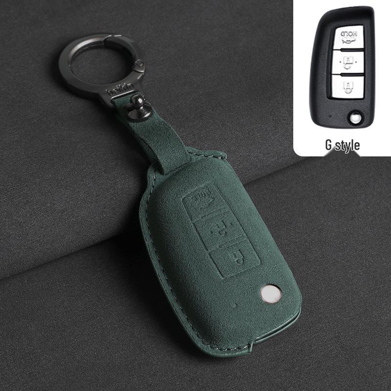 Compatible with Nissan Qashqai '19, Classic Sylphy, Bluebird, Kicks, X-Trail, Tiida Folding Car Key Case.