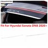 Stainless Steel Rear Trunk Tail Gate Molding Door Handle Strip Decoration Garnish Cover Trim For Hyundai Sonata DN8 -