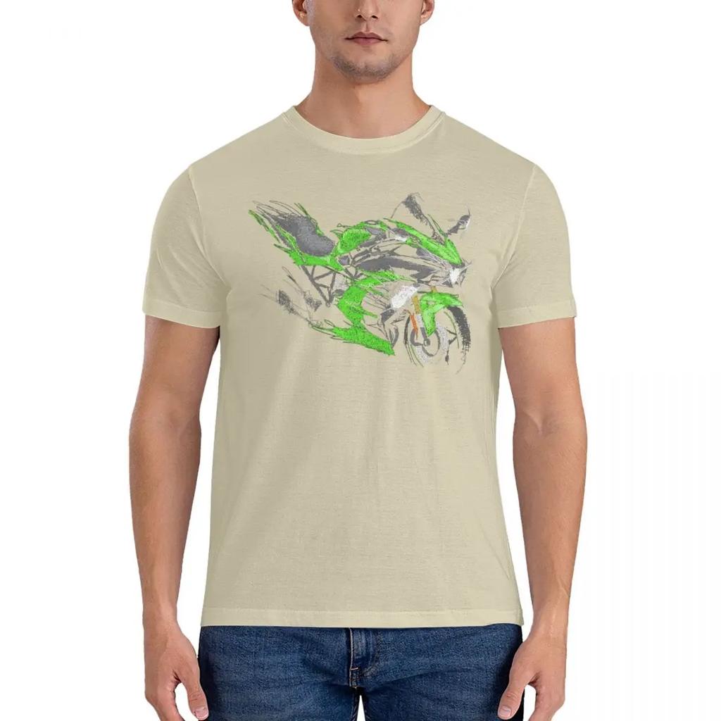 vintage Summer H2 SX T Shirts for Men Pure Cotton Vintage T-Shirt Round Neck Kawasakis Tees Short Sleeve Tops Graphic