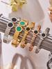 European Luxury Roman Numeral Dial Shell Acrylic Stainless Steel Openable Bracelet