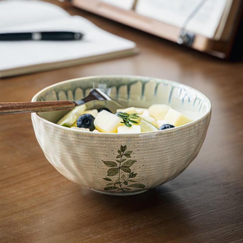 High Value Brunch Bowl 5.5 Inch Ceramic Rice Bowl Large Noodle Bowl Yogurt Bowl Outlet