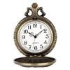 Steampunk Vintage Taschenuhr mit fliegendem Drachen - Bronzene Kette Anhängeruhr für Herren, Einzigartiges antikes Geschenk für Sammler