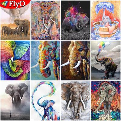 5d diamante bordado elefante quadrado completo redondo ponto cruz pintura diamante animal mosaico bordado decoração de casa