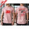 Summer Fashionunisex Short Sleeve T Shirt 365 No Days Off Consistency Beats Talent Double Side Print Cotton Gym Casual Daily Tee