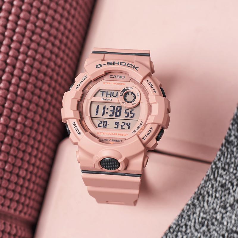 Casio G-SHOCK Series Bluetooth Connection Waterproof and Shockproof Movement Quartz Movement Resin Strap Japanese and Korean Watch GMD-B800SU-4PR