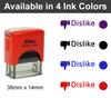 Printtoo Dislike Self Inking Rubber Stamp Pre,Inked Office Stamp, Home Office Business Stationery, 38 X 14 Mm,