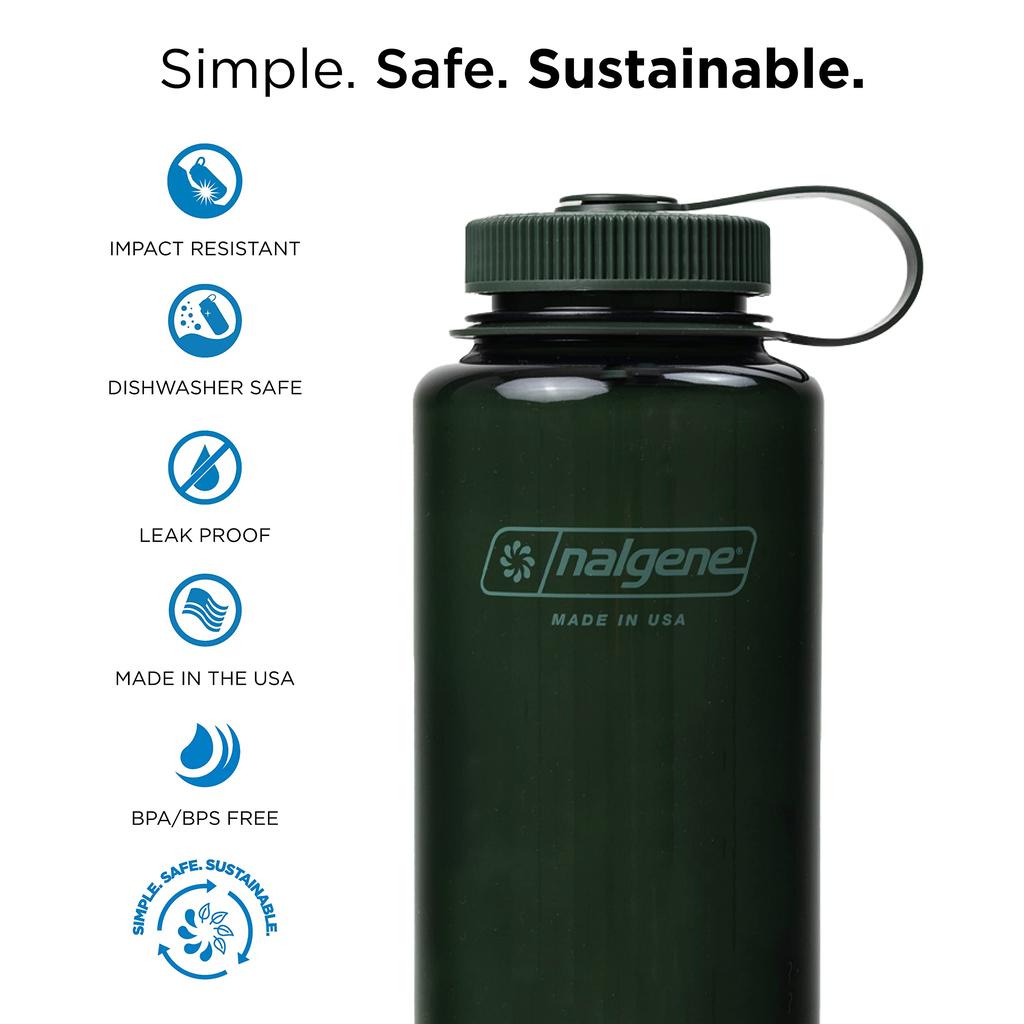 Nalgene Wide Mouth 1.0L Tritan Renew Jade