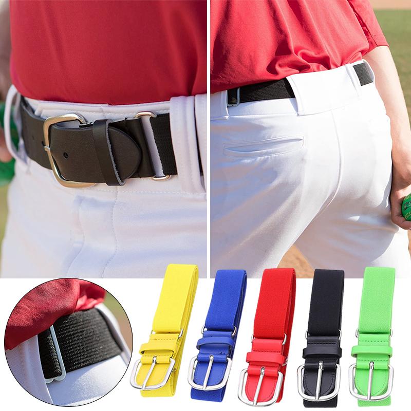 Youth Baseball Belt Kids Softball Belt Casual Adjustable Elastic Loose Waistband For Boys Girls Toddlers Athletic Belt