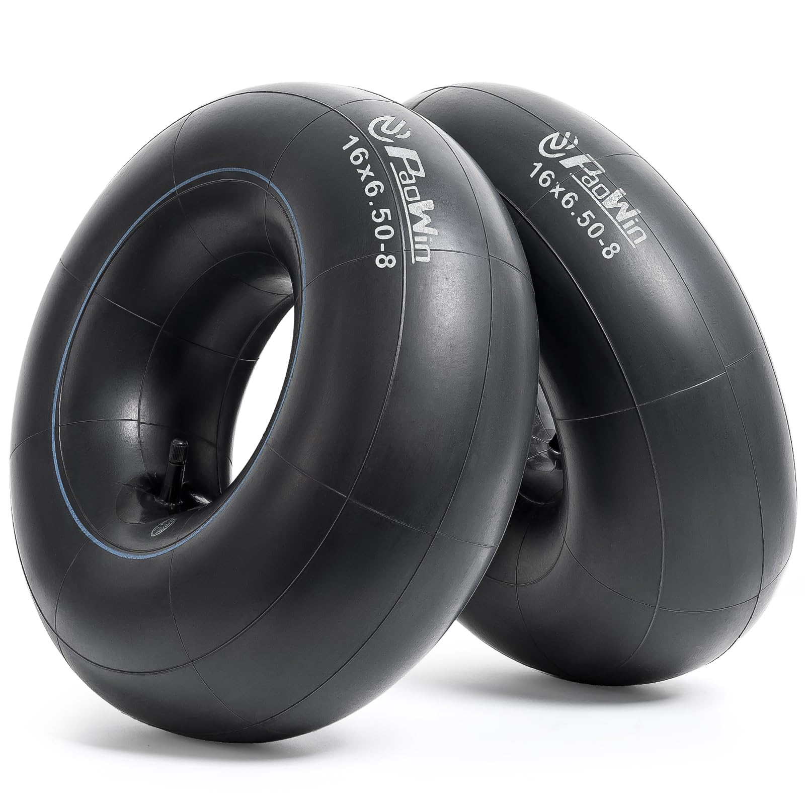 

PaoWin Tire Tubes with TR13 Lawn Mower Lawn Mower Hand Cart Tiller Tubes 2-Pack 16x6.50-8 Tubes, 16x6.50-8 Valves, 16x6.50-8 Tubes, 16x6.50-8 Tubes,