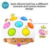 Finger Hedgehog Stress Relief Bubble Popper Wooden Toy For Kids And Adults