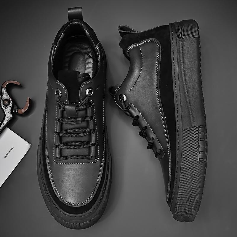 Fashion Genuine Leather Men's Shoes Antiskid Casual Shoes Fashion Men Oxford Shoes Outdoor Sports Sneakers Classic Male Vulcanize Shoes