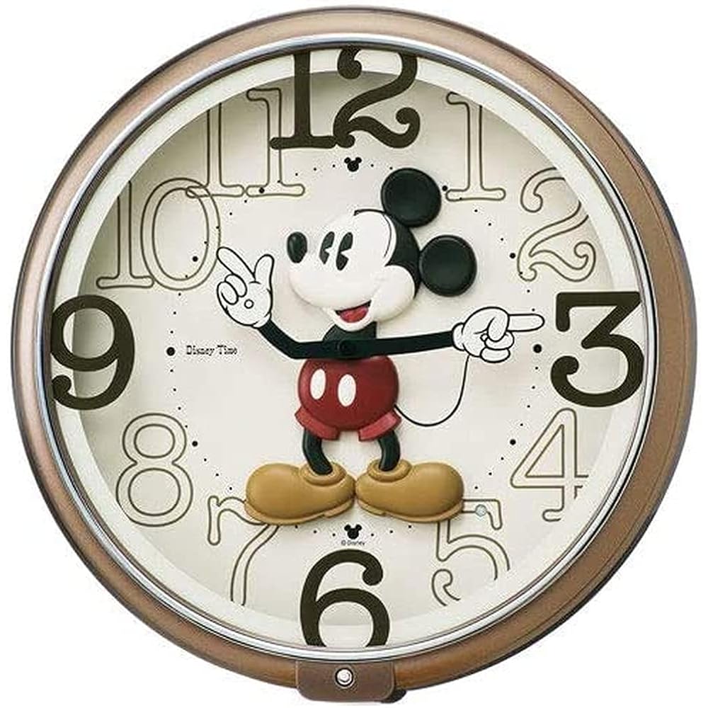 Seiko Clock (Seiko Clock) Wall Clock Character Disney Mickey Mouse Analog 6 Songs Melody Mickey &...