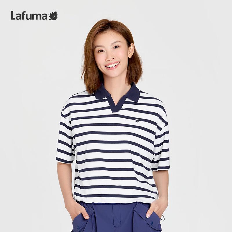Lafuma Women's 2025 Summer Striped Outdoor Polo T-Shirt