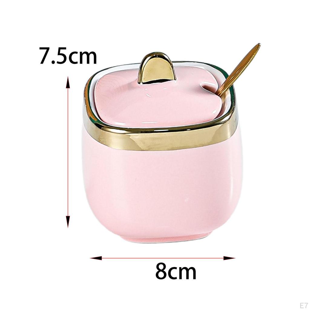 Keramická nádoba na cukr na koření asi 300 ml nádoba na sůl na domácí kávu