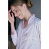 Silk Feel Star Pattern Pajamas 3pcs Vpaa214w