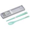 OSK Snoopy CT-27 Slide-Lid Cutlery Set, Green, PEANUTS 75th Anniversary
