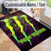 Benutzerdefinierter Teppich mit Aufdruck Monster Energy Rutschfester Bodenbelag Für Heimzimmerdekoration