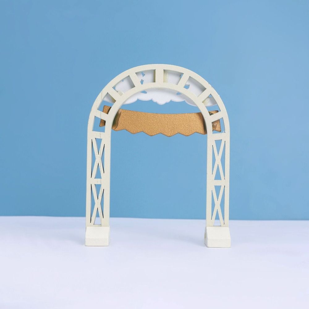 DIY Mini Wedding Arch Toy Japanese Style Zakka Wedding Ceremony Ornaments Japanese Grocery Small Mini Cat Figurine