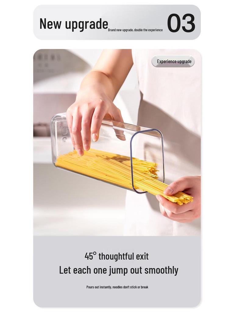 Lebensmittelechter Schnappverschluss-Behälter für Getreide und Trockenwaren - Wasserdichte und feuchtigkeitsdichte Küchenaufbewahrungsbox